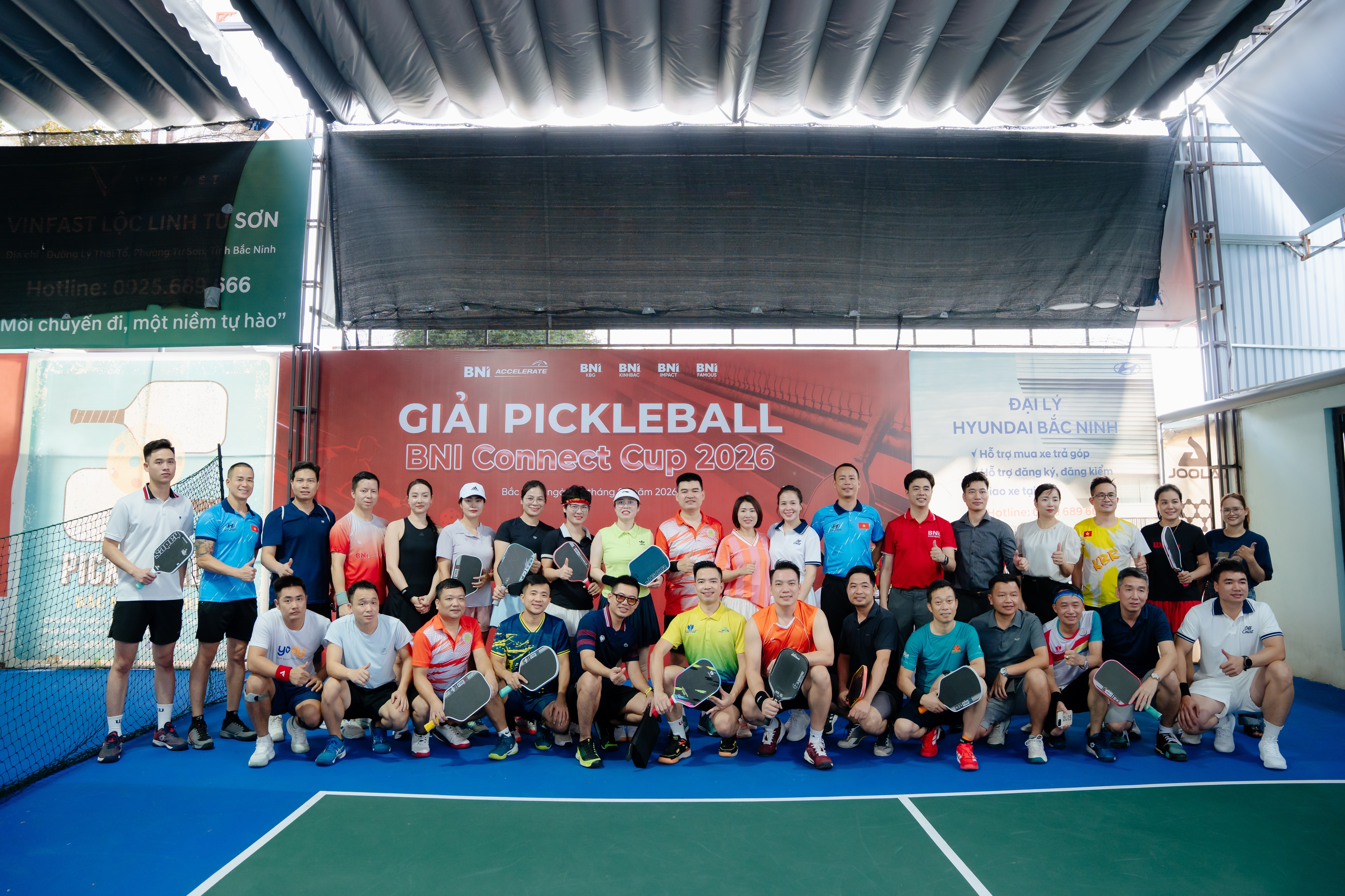 Hình ảnh các VĐV tham gia Giải Pickleball chào mừng Lễ chuyển giao Liên chapter 2026