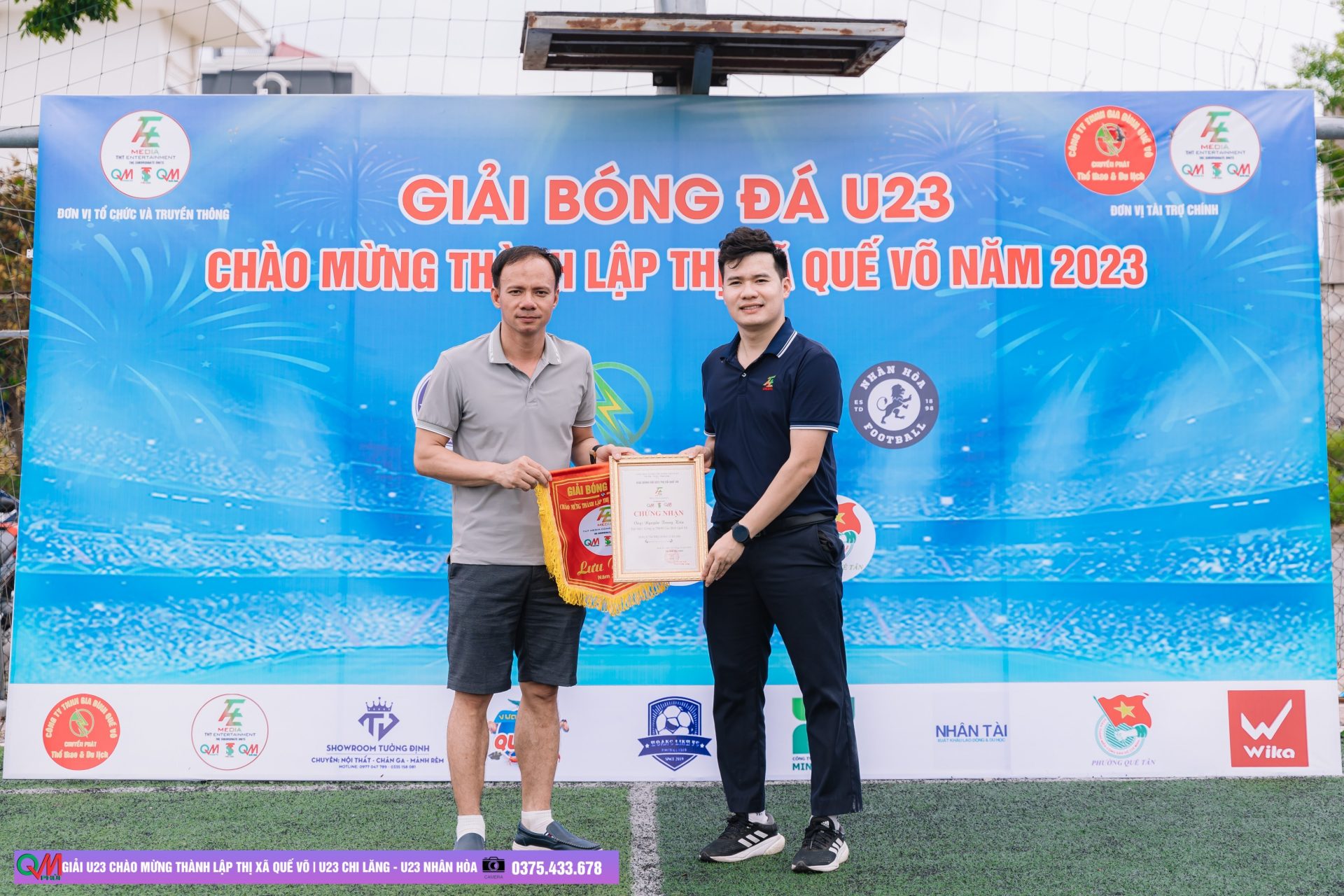 GIẢI BÓNG ĐÁ U23 CHÀO MỪNG THÀNH LẬP THỊ XÃ QUẾ VÕ NĂM 2023