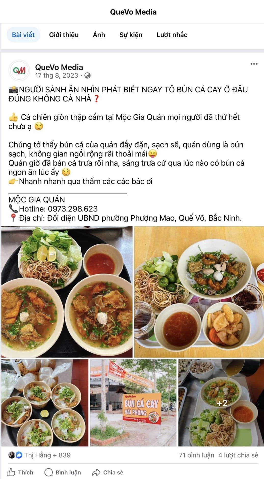 Đăng bài truyền thông page QueVo Media — ảnh hậu trường 4
