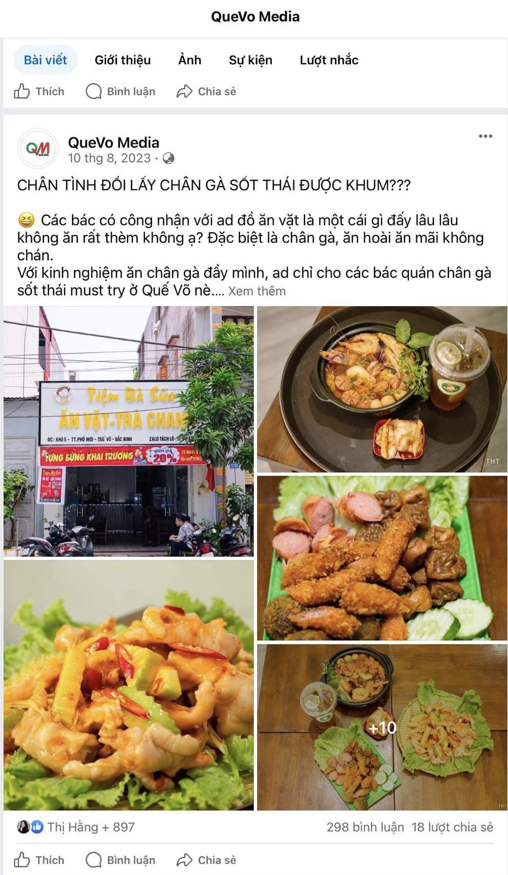 Đăng bài truyền thông page QueVo Media — ảnh hậu trường 5