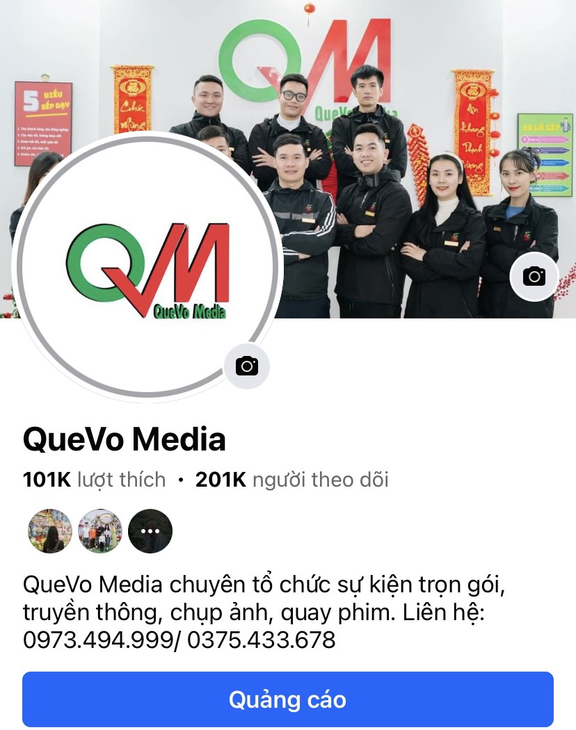 Đăng bài truyền thông page QueVo Media