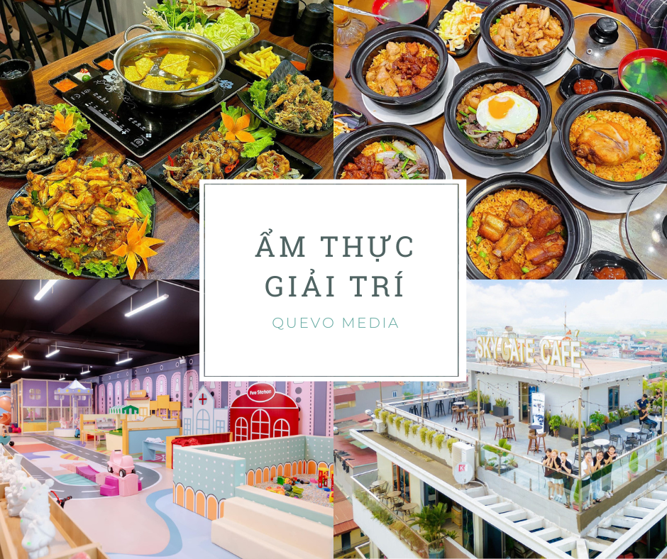 Các dự án về Ẩm Thực, Giải Trí đã được quảng cáo trên QueVo Media.