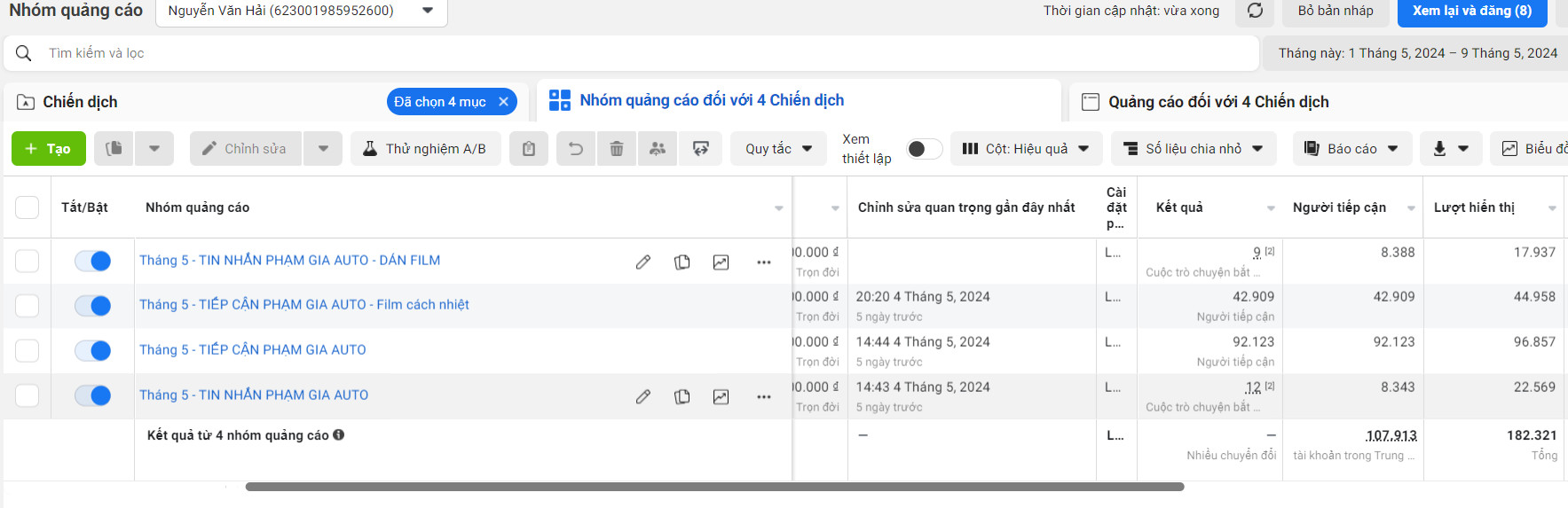 Khóa đào tạo chạy quảng cáo