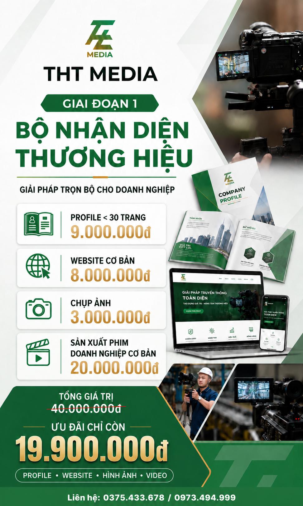 Gói bộ nhận diện thương hiệu cho doanh nghiệp mới